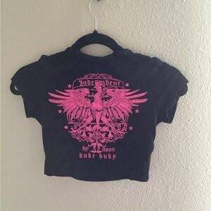 Hot pink crop top
